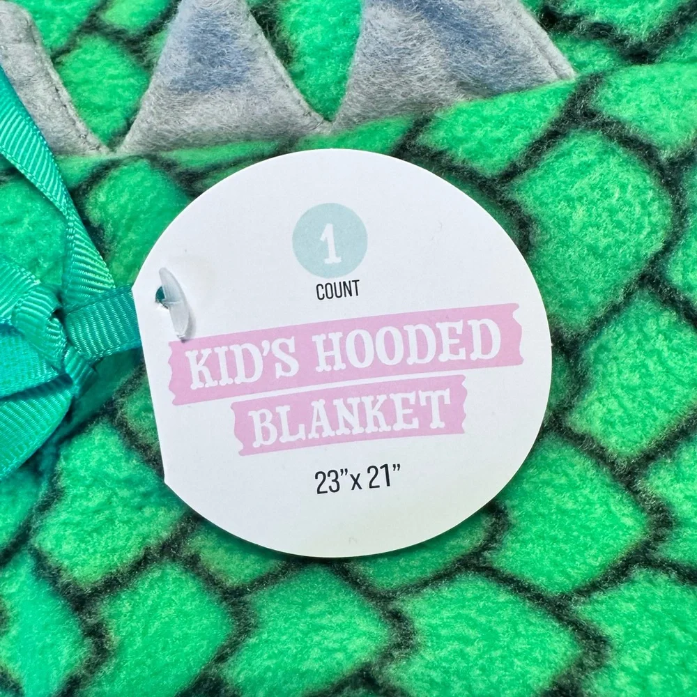 Kids Hooded Dinosaur‎ Blanket From Target ONE SIZE NWT